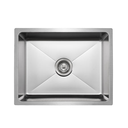 Master Chef- Bastia 23 16 Gauge Single Bowl Stainless Bar Sink, Radial Corners, 23x18x9 1