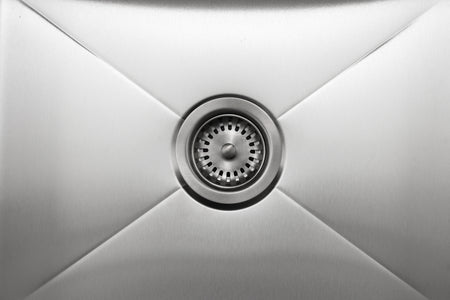 Master Chef- Bastia 23 16 Gauge Single Bowl Stainless Bar Sink, Radial Corners, 23x18x9 3