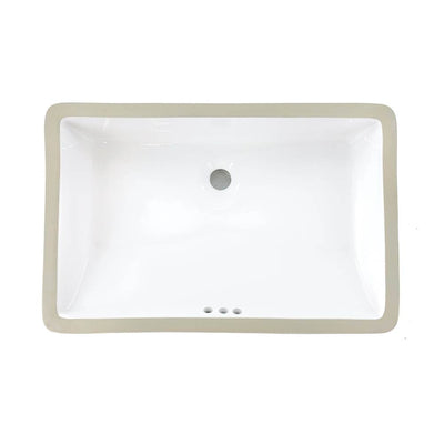 Oasis-Scorpio WH-G White-Fully Glazed Rectangle Porcelain Vessel sink