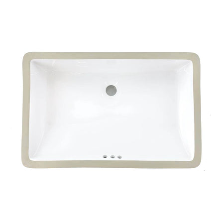 Oasis-Scorpio WH-G White-Fully Glazed Rectangle Porcelain Vessel sink