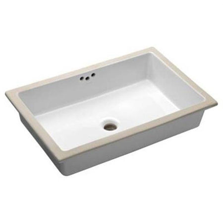 Oasis- Tideway Medium WH AHA Medium ADA UM Rectangular Vitreous China Sink 