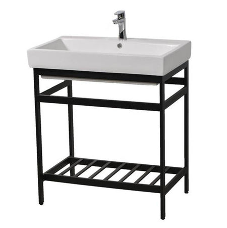 Oasis-  New South Beach For Tribeca 30 Matte Black Steel Console