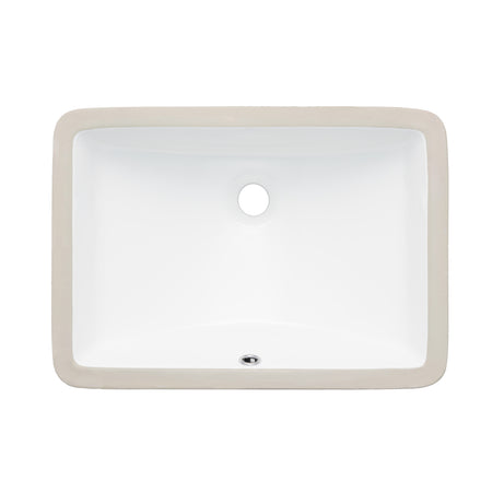 Oasis- Canyon Medium Rectangular lav UM Porcelain Sink White 21x15 1
