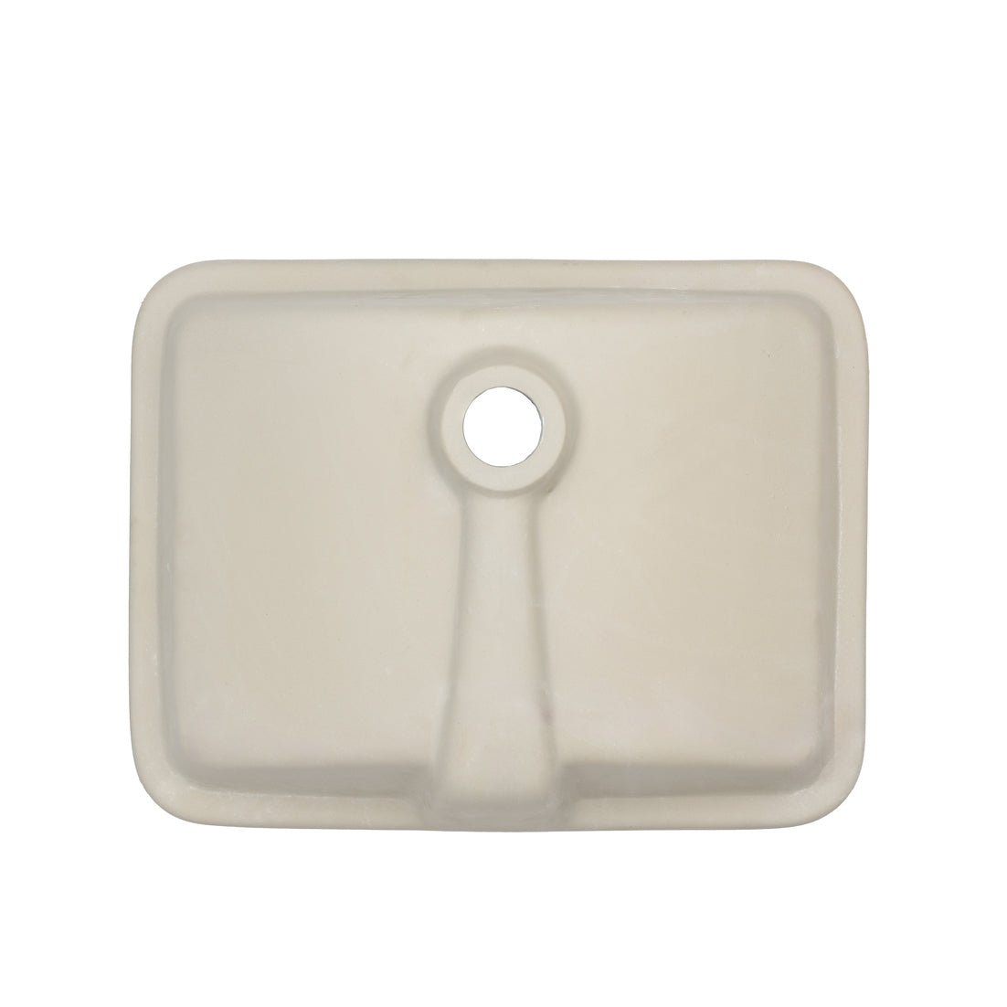 Oasis- Small Specialty Rectangular Porcelain UM White 18x11.5x6 O.D. 17x10.5 I.D. rear overflow 3
