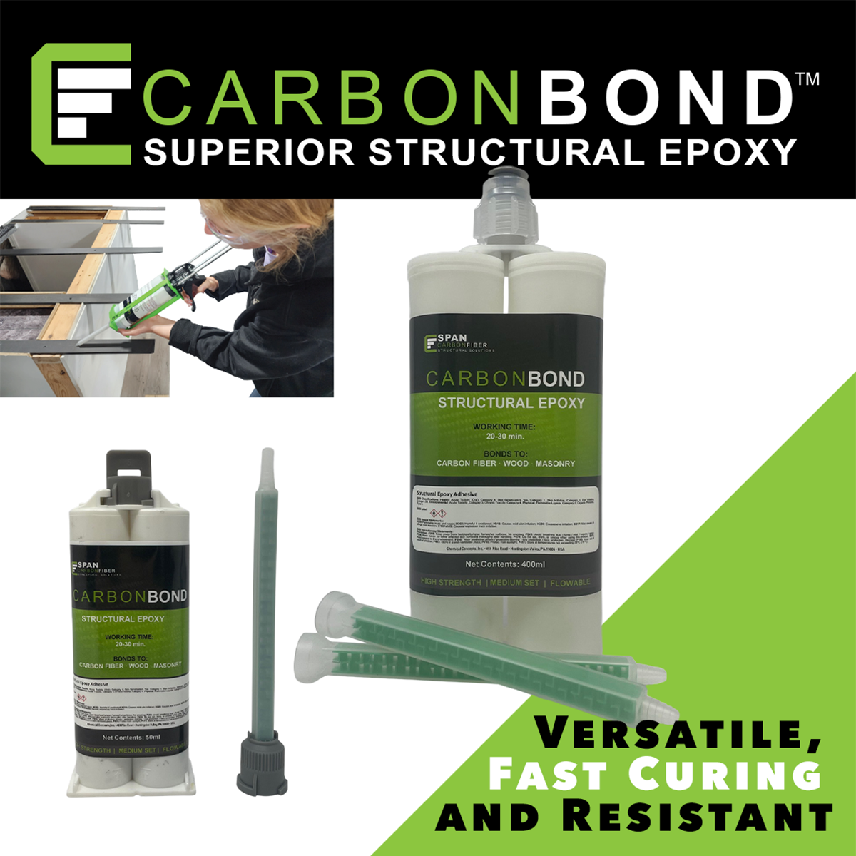 CarbonBond Structural Epoxy 50ml Adhesive 1