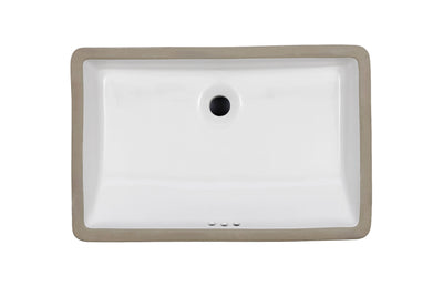 Oasis-Scorpio WH-G White-Fully Glazed Rectangle Porcelain Vessel sink 1
