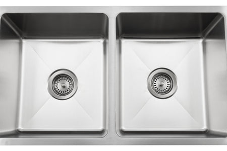 Master Chef-Cholet 16 Gauge 5050 Stainless Kitchen Sink, Radial Corners, 31x18x9/9 3