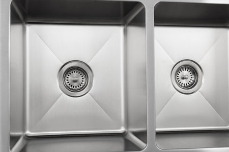 Master Chef-Cholet 16 Gauge 5050 Stainless Kitchen Sink, Radial Corners, 31x18x9/9 4