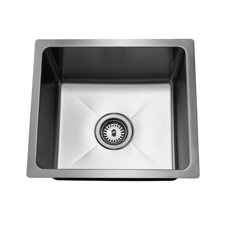 Master Chef- Colmar 16 Gauge Single Bowl Stainless Bar Sink, Radial Corners, 16x18x9 2