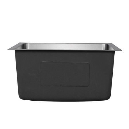 Master Chef- Colmar 16 Gauge Single Bowl Stainless Bar Sink, Radial Corners, 16x18x9 4