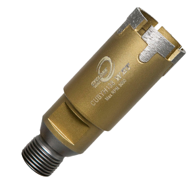 Diamax-1 1/2" Cyclone Ultra Dry Thin Wall CNC 1/2" Gas Core Bit