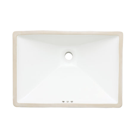Oasis- Dorado Cotton White-Preimum 21" Porcelain Undermount Bathroom Sink 1