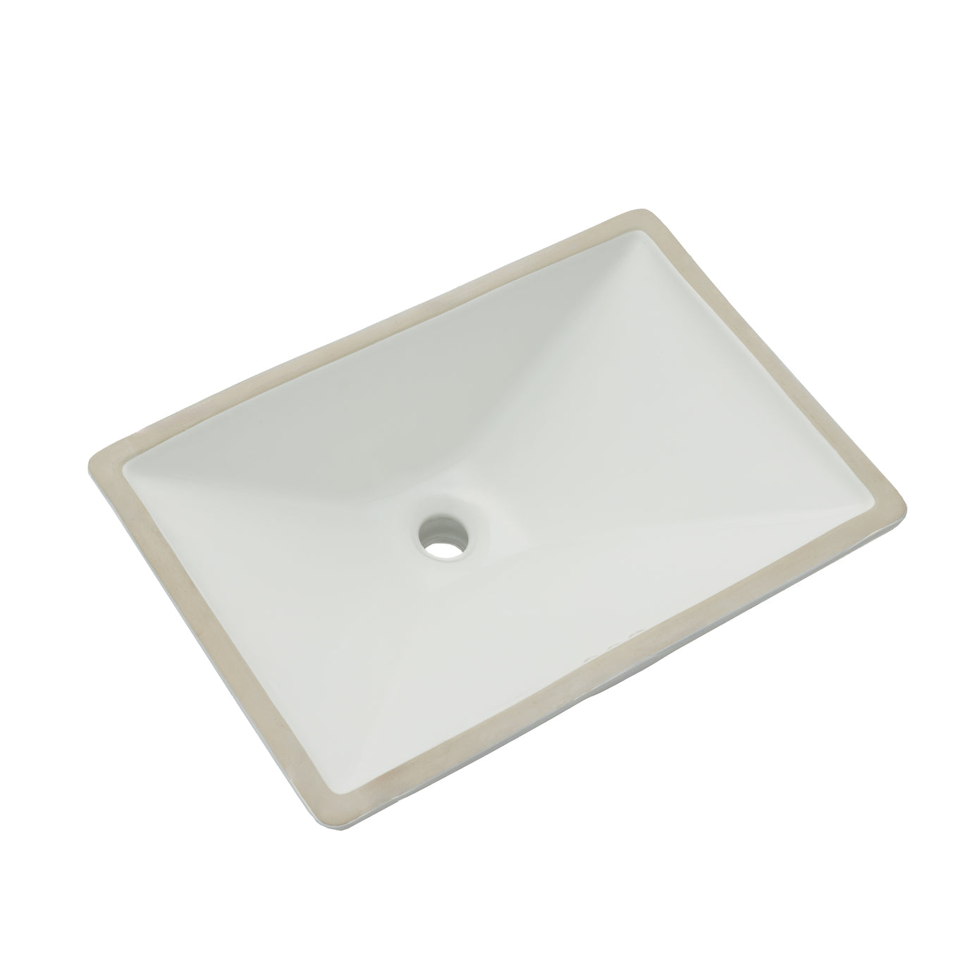 Oasis- Dorado Cotton White-Preimum 21" Porcelain Undermount Bathroom Sink 2