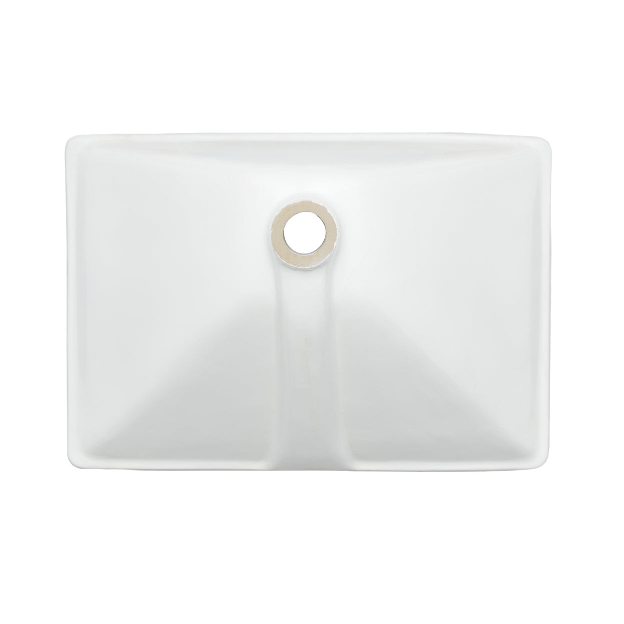 Oasis- Dorado Cotton White-Preimum 21" Porcelain Undermount Bathroom Sink 5