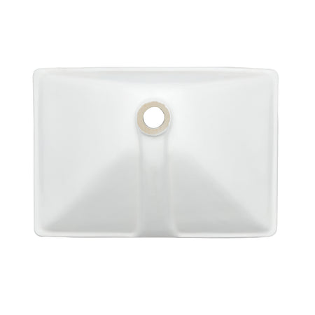 Oasis- Dorado Cotton White-Preimum 21" Porcelain Undermount Bathroom Sink 5