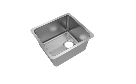 Jade- Emerald  18 Gauge Single Bowl Undermount Bar Sink, Radial Corners, 16x18x9 2