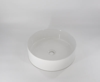 Adelaide Lusso White 15 3/4" x 15 3/4" x 3 1/2" Round Vessel Sink(K466)(664AWH) 1