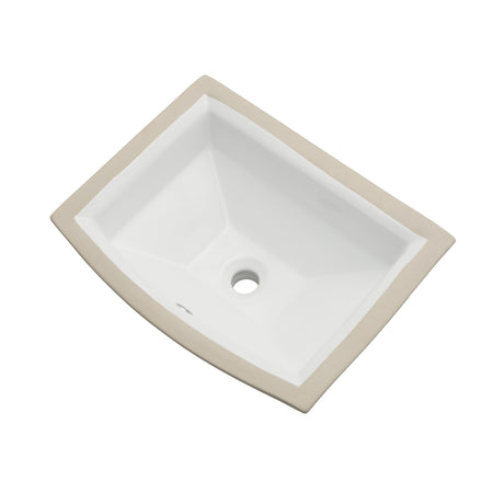 Oasis- Harbor WH Bowed Front Square Virtuous China Bowl in White 19.5x17 O.D.17x13.5 x7 Deep I.D. 3