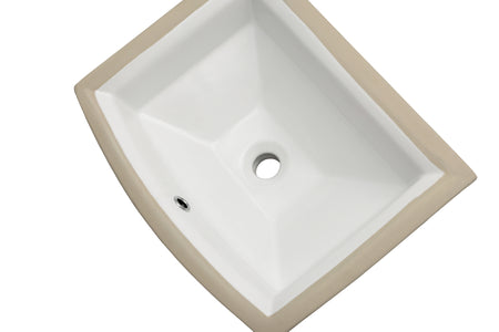 Oasis- Harbor WH Bowed Front Square Virtuous China Bowl in White 19.5x17 O.D.17x13.5 x7 Deep I.D. 4