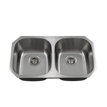 Liberty- Houston 18 Gauge 5050 Undermount Kitchen Sink, Radial Corners, 32x18x9 3