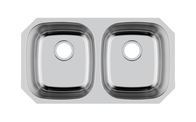 Liberty- Houston 18 Gauge 5050 Undermount Kitchen Sink, Radial Corners, 32x18x9