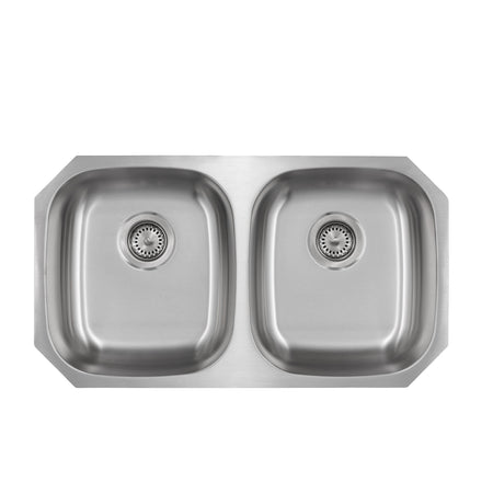 Liberty-Houston ADA 18 Gauge 5050 Undermount Kitchen Sink ADA, Radial Corners, 32x18x6 1