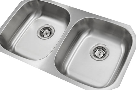 Liberty-Houston ADA 18 Gauge 5050 Undermount Kitchen Sink ADA, Radial Corners, 32x18x6 2