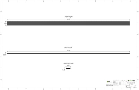 Home Appliance Support 60" x 2" 2