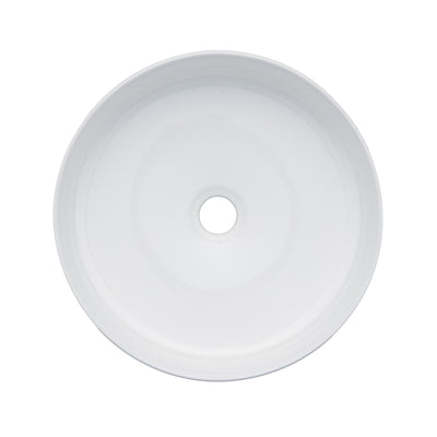 Adelaide Lusso White 15 3/4" x 15 3/4" x 3 1/2" Round Vessel Sink(K466)(664AWH) 1