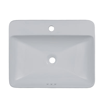 Oasis- Lynx Premium 23.25' x 18.5' x 6.75'One Hole Drop in vesselPorcelain Vessel sink 1