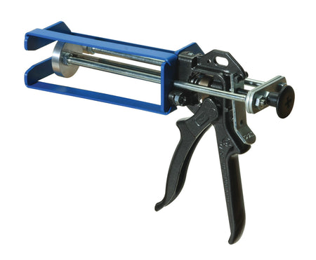 Tenax M200XMR cartridge gun shown with ergonomic handle and metal trigger for precise application of sealants and adhesives. 1