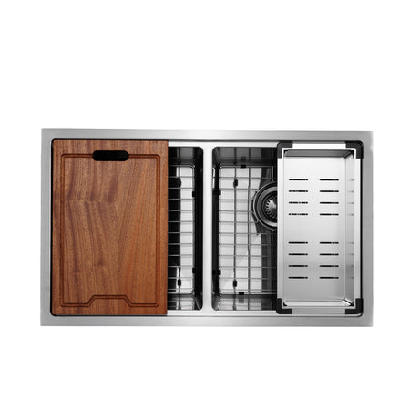 Master Chef- Mulhouse 5050 Kitchen Work Station, Radial Corners, Accessories Included, 32x19x10/10 3