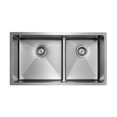 Master Chef - Orleans Half-Divide 15 G Stainless Steel Lower Divider Sink - RADIAL CORNERS 1