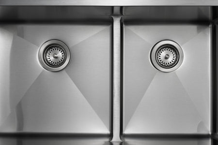 Master Chef - Orleans Half-Divide 15 G Stainless Steel Lower Divider Sink - RADIAL CORNERS 3