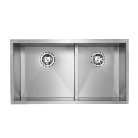  Master Chef - Orleans Half-Divide 15 G Stainless Steel Lower Divider Sink - SQUARE CORNERS 1