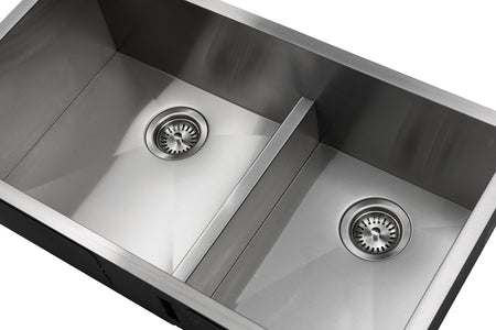  Master Chef - Orleans Half-Divide 15 G Stainless Steel Lower Divider Sink - SQUARE CORNERS 2