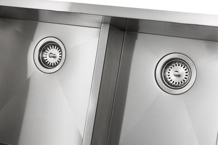  Master Chef - Orleans Half-Divide 15 G Stainless Steel Lower Divider Sink - SQUARE CORNERS 3
