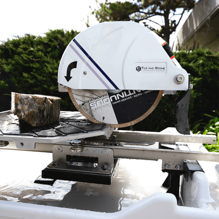 Zenesis™ 4-10 inch continuous rim porcelain diamond blade for dry or wet cutting, designed for precise porcelain tile cutting. 3