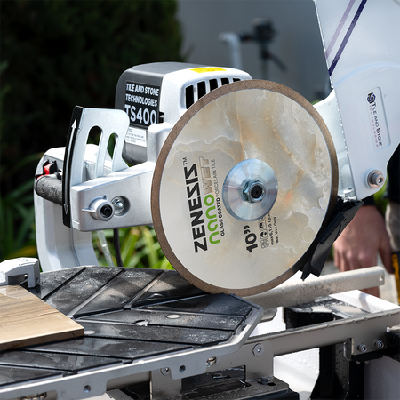 Zenesis Nano Wet Diamond Blade, 7 to 10 inches, for cutting hard materials in construction and tile work. 4