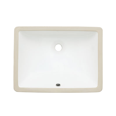 Oasis-White-Phoenix Rectangular Vitreous China UM lav Basin 20x15x7.8 1