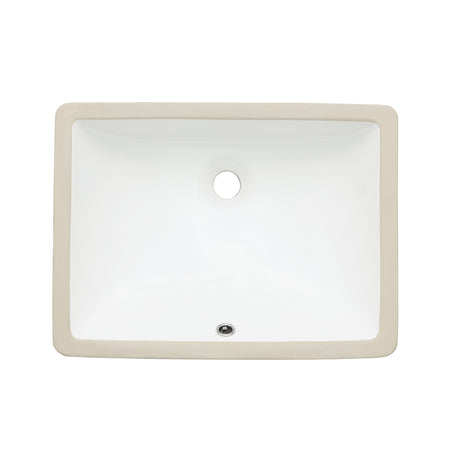 Oasis-White-Phoenix Rectangular Vitreous China UM lav Basin 20x15x7.8 1