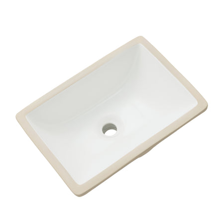 Oasis- Phoenix Specialty Small White Vitreous China Rectangle lav Sink 17.75x13x7.8 O.D. 16x11.25 I.D. Front overflow 2