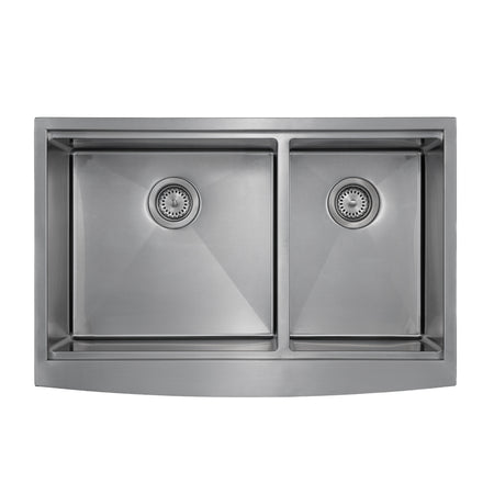 Master Chef-Pisa 33 6040 Flat 6" RETRO Apron Workstation Sink, 33x22x10 1