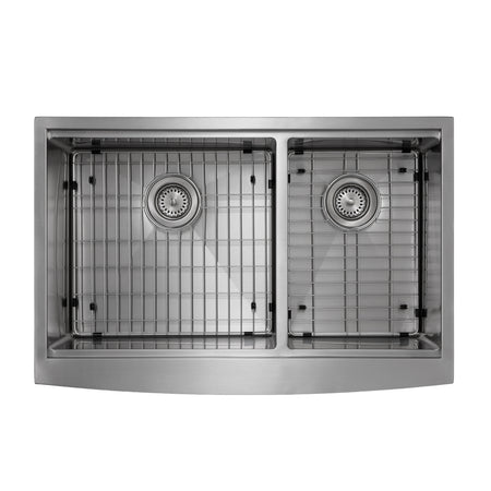 Master Chef-Pisa 33 6040 Flat 6" RETRO Apron Workstation Sink, 33x22x10 2