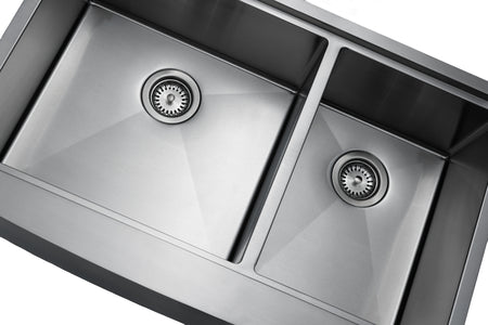 Master Chef-Pisa 33 6040 Flat 6" RETRO Apron Workstation Sink, 33x22x10 5