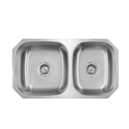 Liberty- Raleigh 18 Gauge 6040 Reversible Undermount Kitchen Sink, 32x8x9/9 1