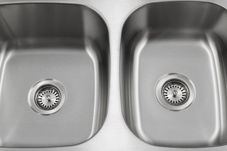 Liberty- Raleigh 18 Gauge 6040 Reversible Undermount Kitchen Sink, 32x8x9/9 2