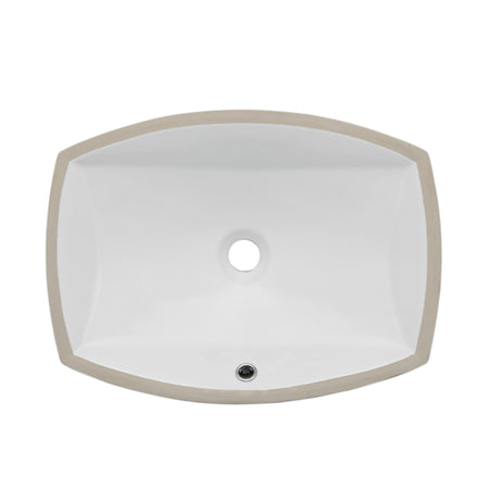 Oasis- Retreat Rectangular White Bathroom UM sink 1