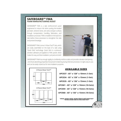 Safeboard-Foam Manufacturing Assist 3-Piece Wave Tech (10-Set Super Pack)