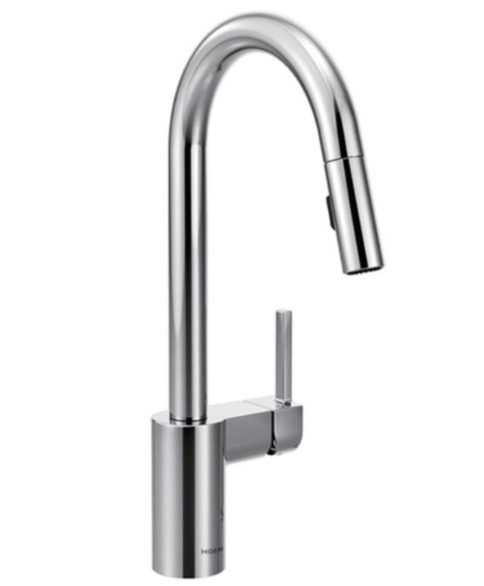 MOEN 7565 Chrome Align Single Handle Pull Down Kitchen Faucet NEW IN BOX